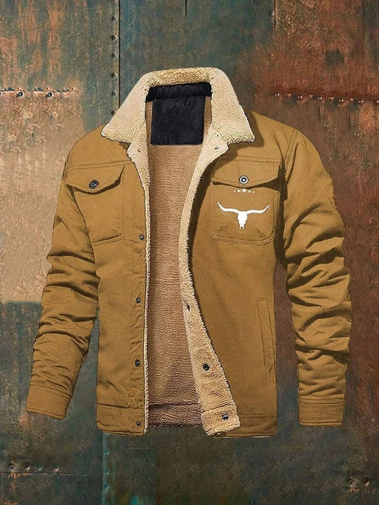 Men's Plush Lined Workwear Casual Fall Winter Warm Coat🥠𝙁𝙧𝙚𝙚 𝙎𝙝𝙞𝙥𝙥𝙞𝙣𝙜