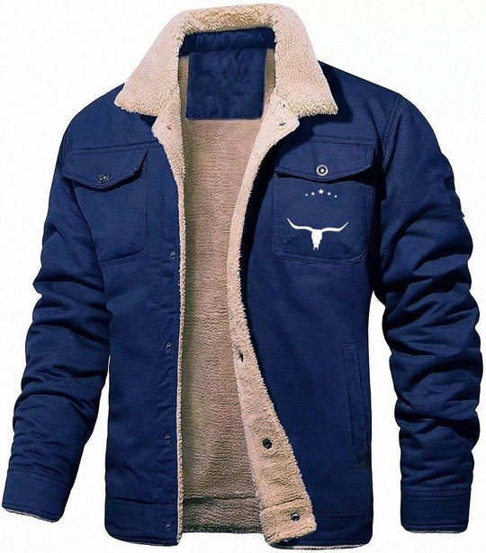 Men's Plush Lined Workwear Casual Fall Winter Warm Coat🥠𝙁𝙧𝙚𝙚 𝙎𝙝𝙞𝙥𝙥𝙞𝙣𝙜