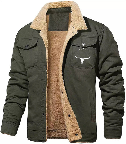 Men's Plush Lined Workwear Casual Fall Winter Warm Coat🥠𝙁𝙧𝙚𝙚 𝙎𝙝𝙞𝙥𝙥𝙞𝙣𝙜