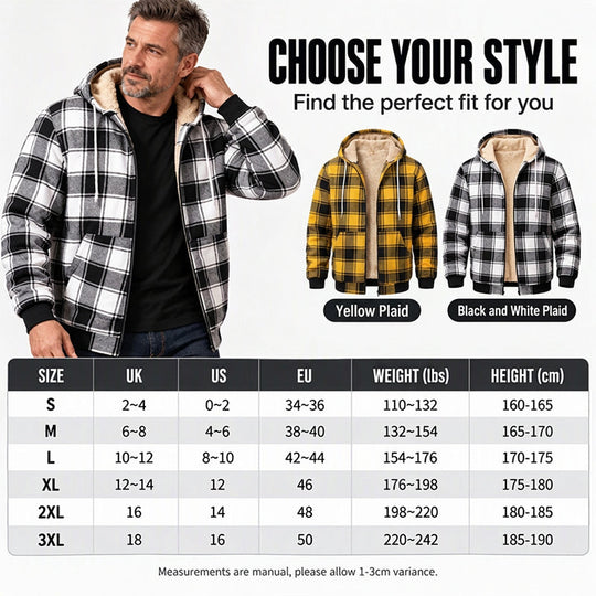 Men's Casual Thermal Hooded Jacket