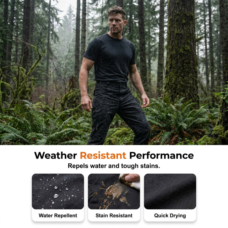 Waterproof Abrasion-Resistant Multi-Pocket Tactical Pants