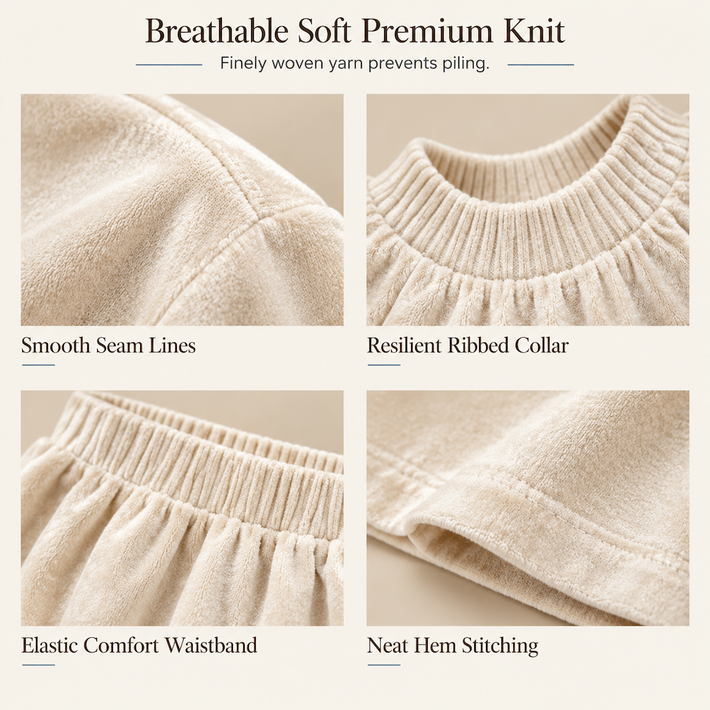 Women's Casual Two Piece Set Long Sleeve Top and Wide Leg Pants Autumn Winter Commuting Outfit