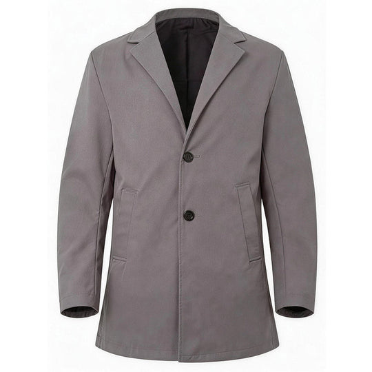 Men's Classic Single-Breasted Trench Coat
