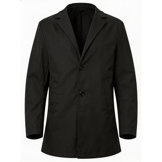 Men's Classic Single-Breasted Trench Coat