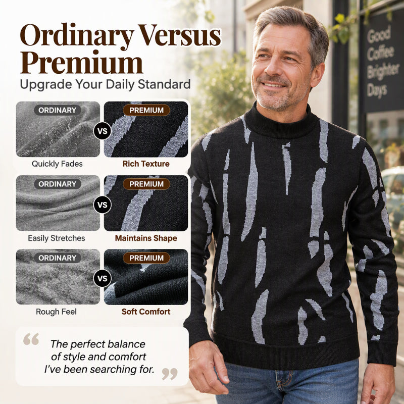 🍂 Men’s Slim Fit Turtleneck Sweater – Timeless Style, Cosy Comfort! 👔