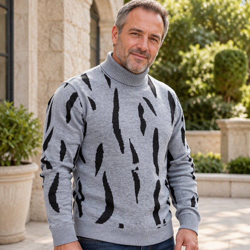 🍂 Men’s Slim Fit Turtleneck Sweater – Timeless Style, Cosy Comfort! 👔