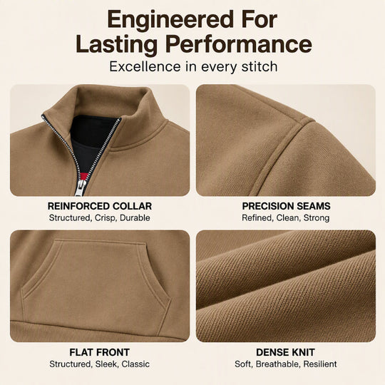 Men's Warm Half-Zip Sweatshirt