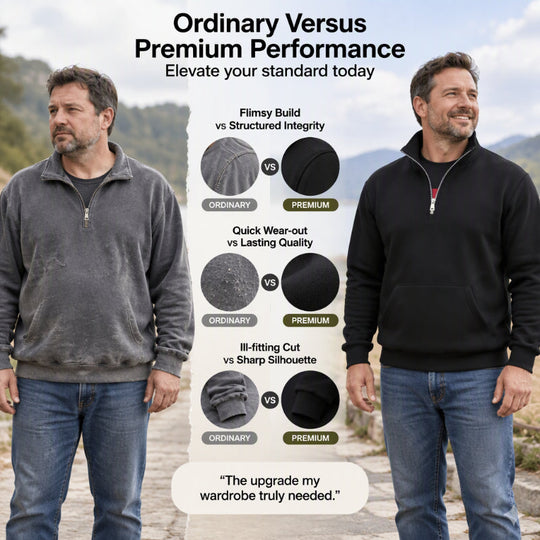 Men's Warm Half-Zip Sweatshirt