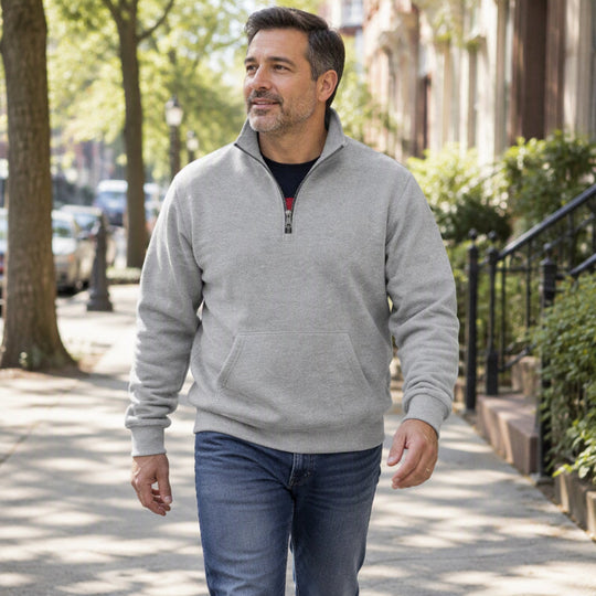 Men's Warm Half-Zip Sweatshirt