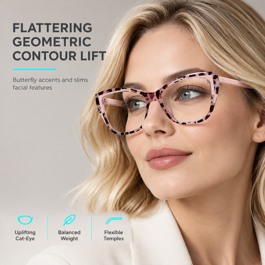 😎Cyberpunk Cat Eye Blue Light Blocking Glasses for Women Trendy Photochromic Clear Lens Eyeglasses