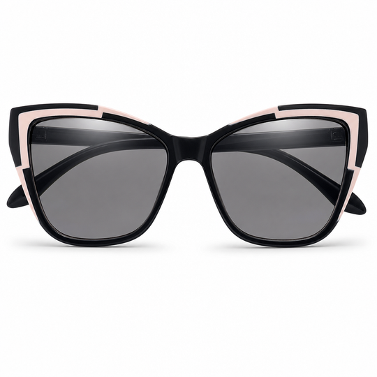 😎Cyberpunk Cat Eye Blue Light Blocking Glasses for Women Trendy Photochromic Clear Lens Eyeglasses