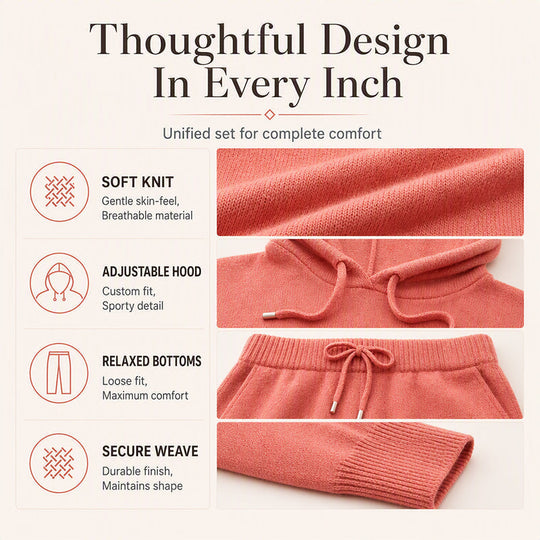 🧶Cozy Head Coverage, Customizable Fit💖Women's Casual Hooded Sweater With Drawstring
