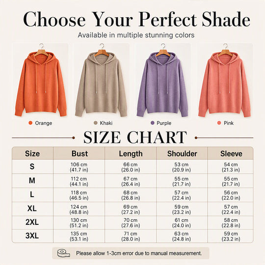 🧶Cozy Head Coverage, Customizable Fit💖Women's Casual Hooded Sweater With Drawstring