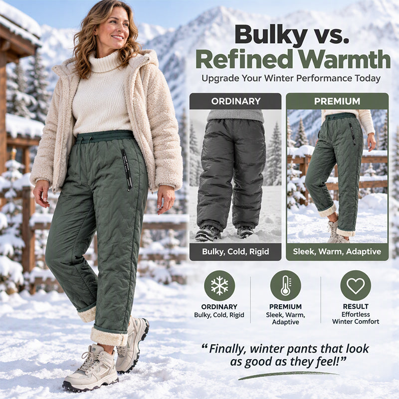 Women's Thick Plush-Lined Winter Pants⛰️𝙁𝙧𝙚𝙚 𝙎𝙝𝙞𝙥𝙥𝙞𝙣𝙜