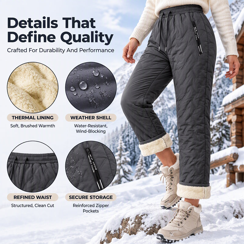 Women's Thick Plush-Lined Winter Pants⛰️𝙁𝙧𝙚𝙚 𝙎𝙝𝙞𝙥𝙥𝙞𝙣𝙜