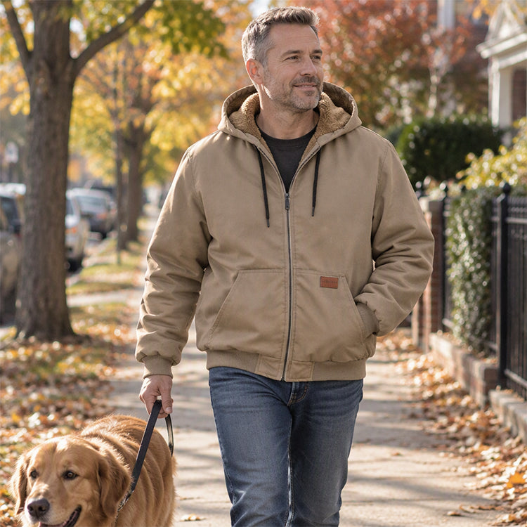 🧥 Toasty Core Comfort, Cozy Hooded Coverage | Men's Casual Winter Thermal Hooded Jacket