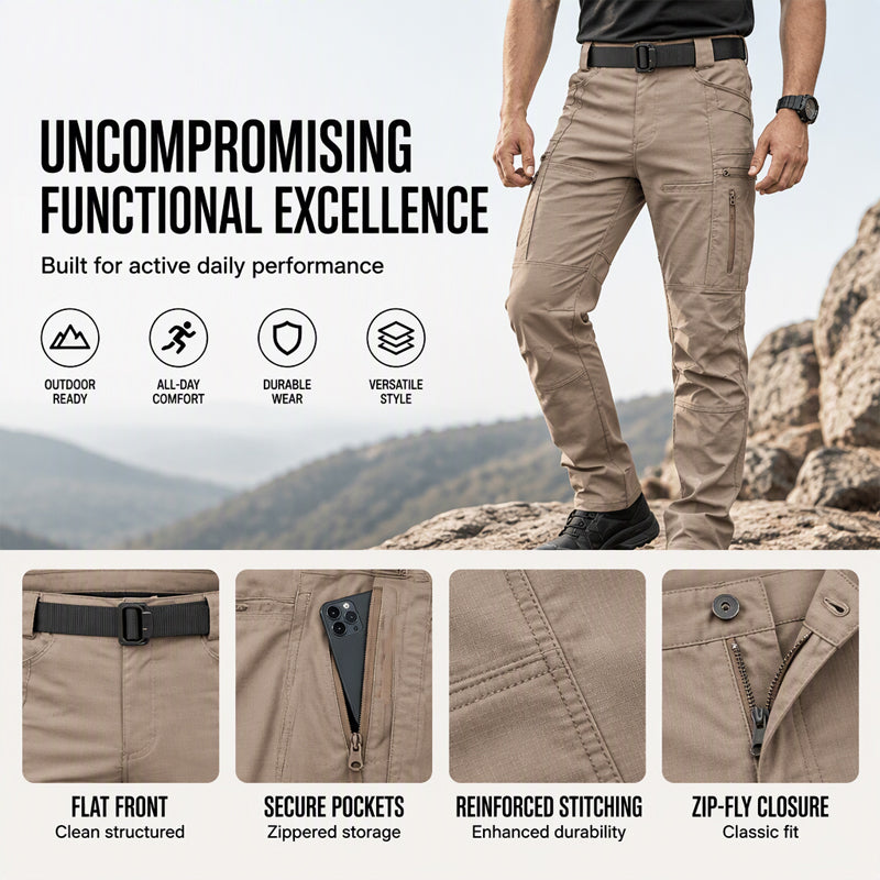 👖 Streamlined Fit, Hands-Free Utility | Men's Outdoor Slim Fit Tactical Cargo Pants