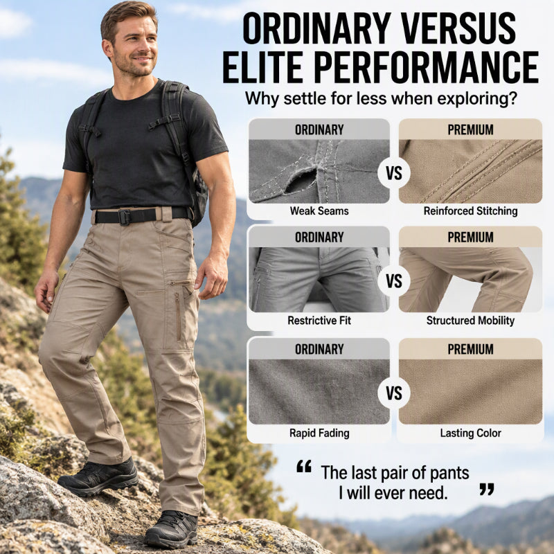 👖 Streamlined Fit, Hands-Free Utility | Men's Outdoor Slim Fit Tactical Cargo Pants