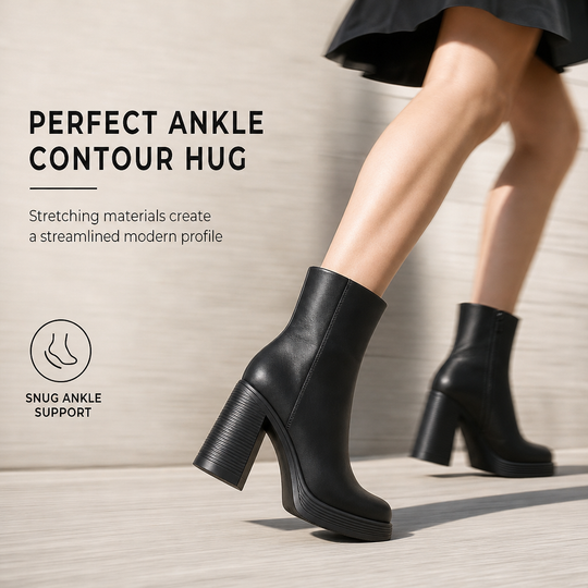 Thick Platform Chunky Heel Ankle Boots
