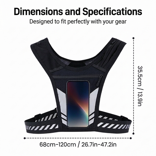 Running and Outdoor Hydration Vest for Phones