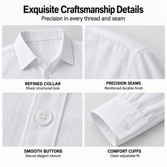 Men's Casual Lightweight Breathable Linen Shirt