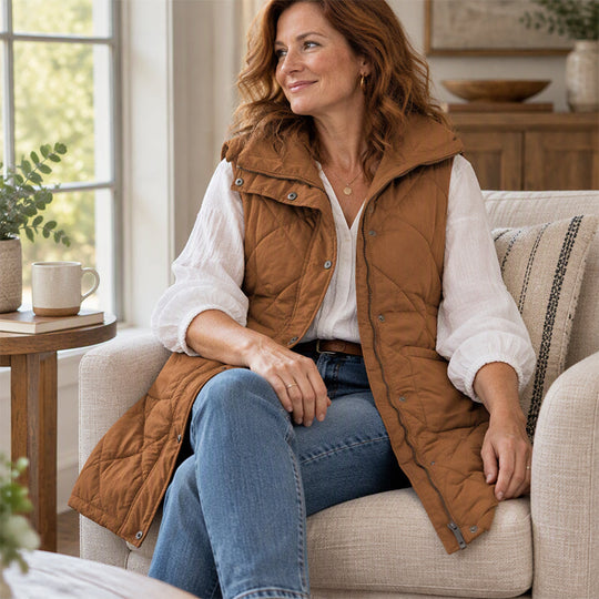 💕BUY 2 Free Shipping✈️Women's Mid-Length Quilted Thermal Vest