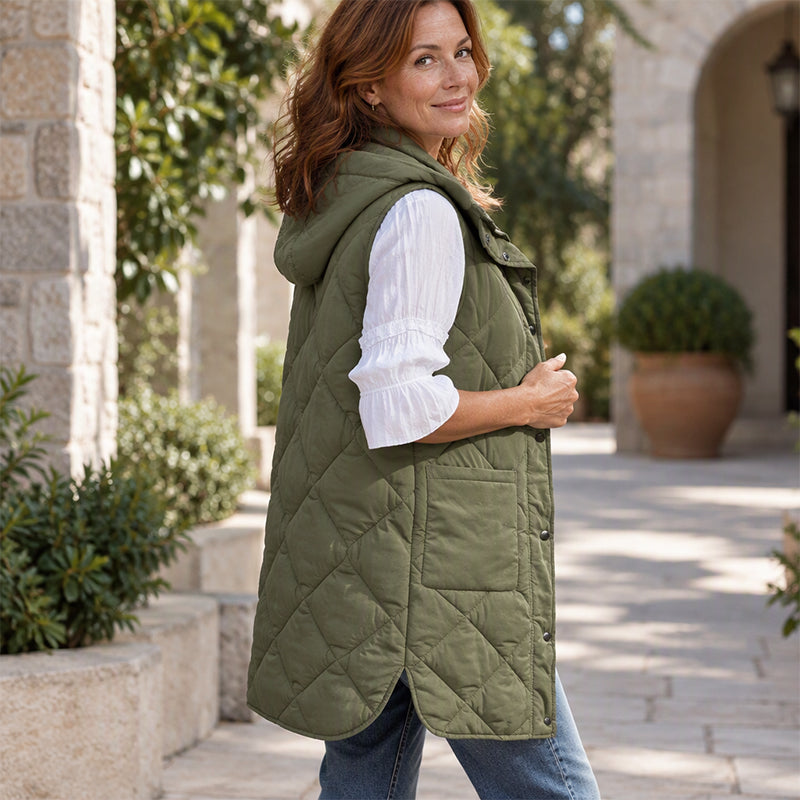 💕BUY 2 Free Shipping✈️Women's Mid-Length Quilted Thermal Vest