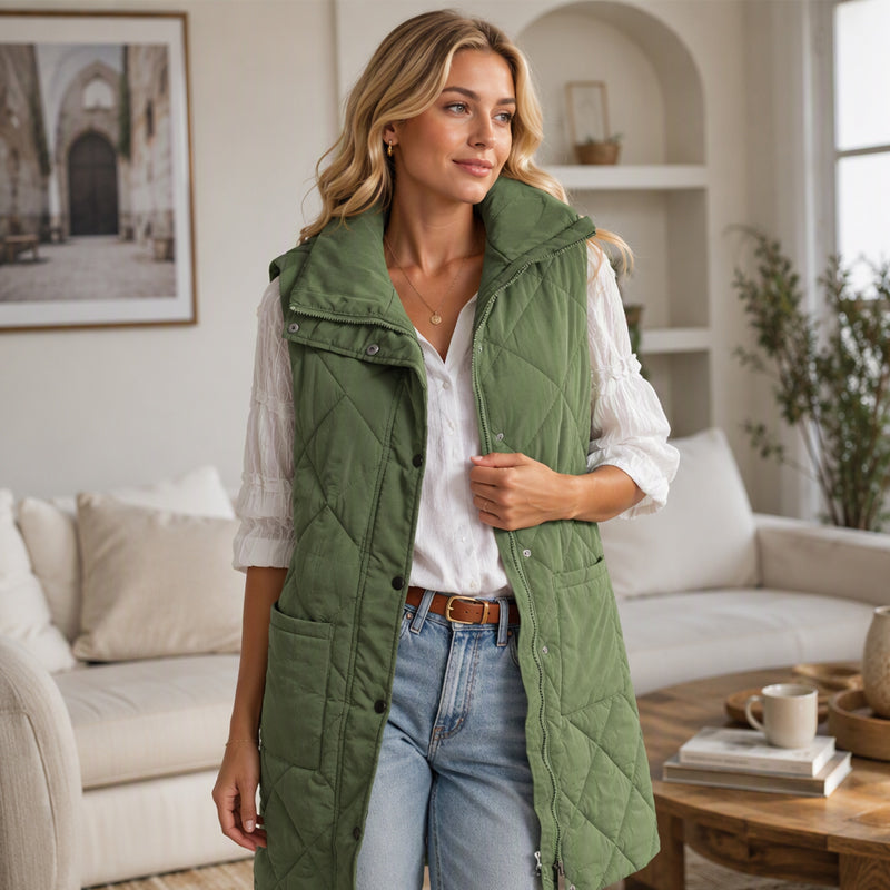 💕BUY 2 Free Shipping✈️Women's Mid-Length Quilted Thermal Vest