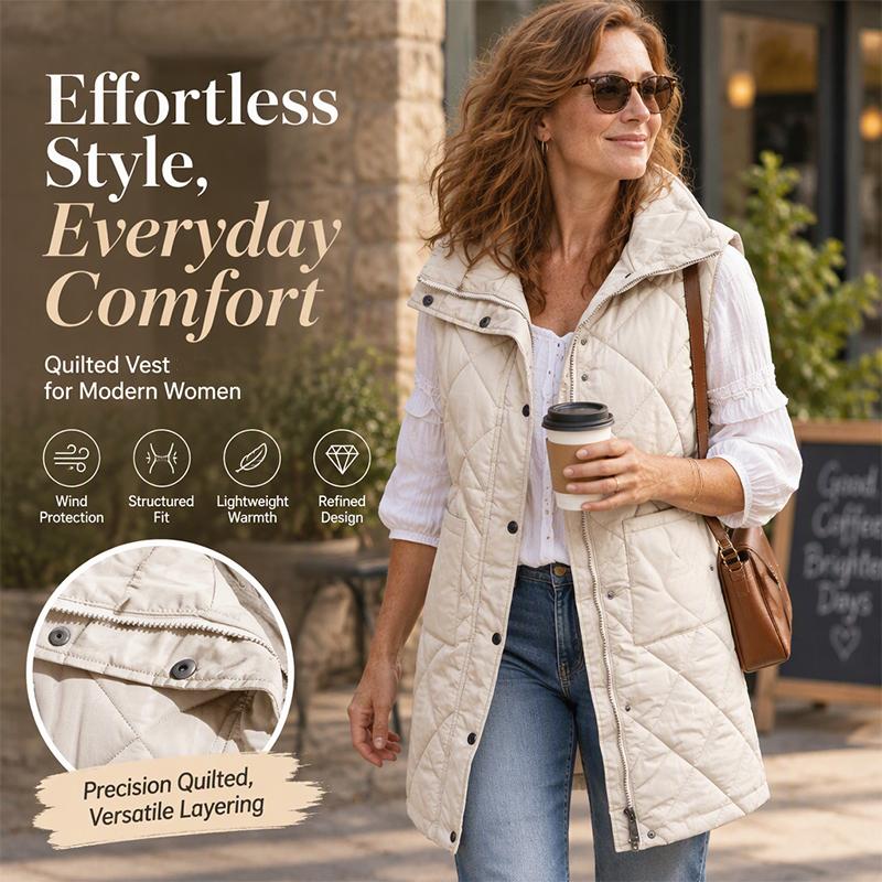 💕BUY 2 Free Shipping✈️Women's Mid-Length Quilted Thermal Vest