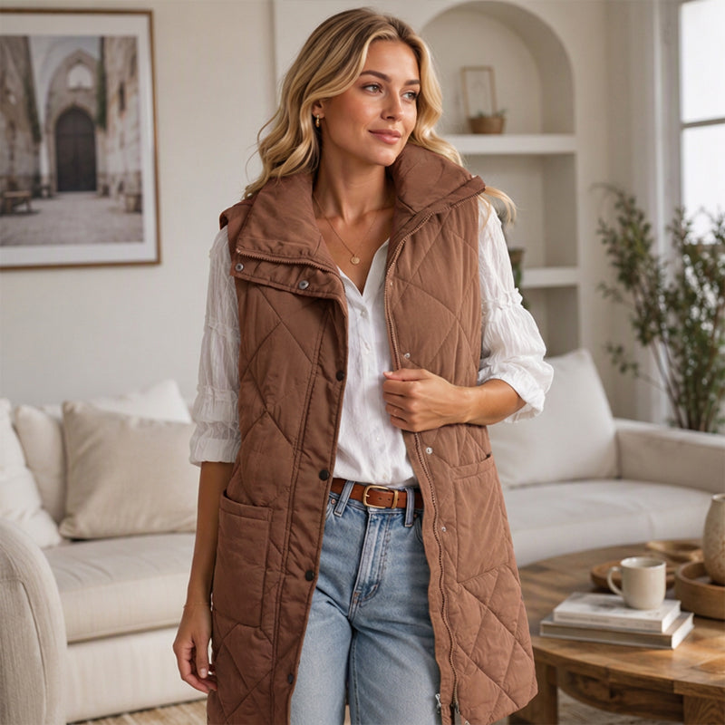 💕BUY 2 Free Shipping✈️Women's Mid-Length Quilted Thermal Vest