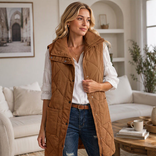 💕BUY 2 Free Shipping✈️Women's Mid-Length Quilted Thermal Vest