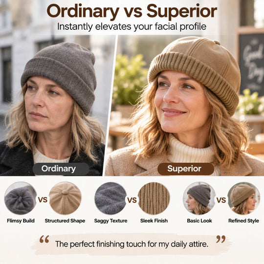 Unisex Warm Knit Brimless Docker Cap
