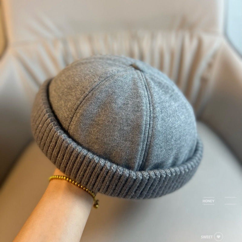 Unisex Warm Knit Brimless Docker Cap