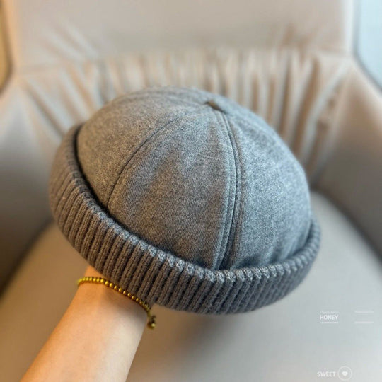 Unisex Warm Knit Brimless Docker Cap
