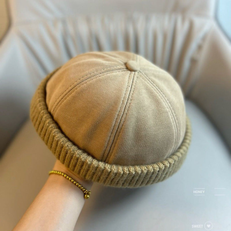 Unisex Warm Knit Brimless Docker Cap