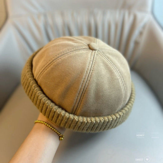 Unisex Warm Knit Brimless Docker Cap