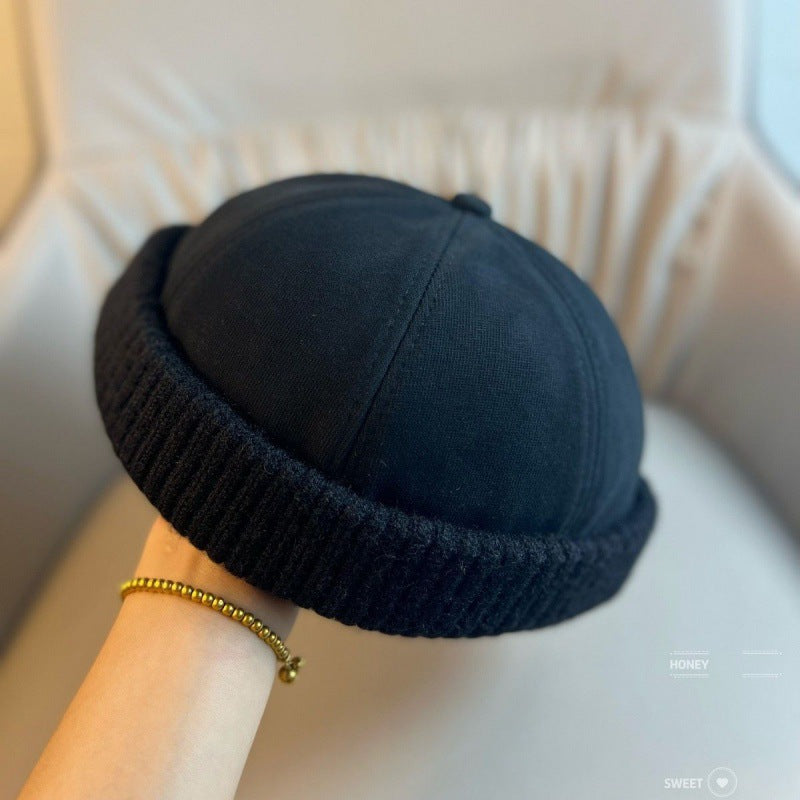 Unisex Warm Knit Brimless Docker Cap