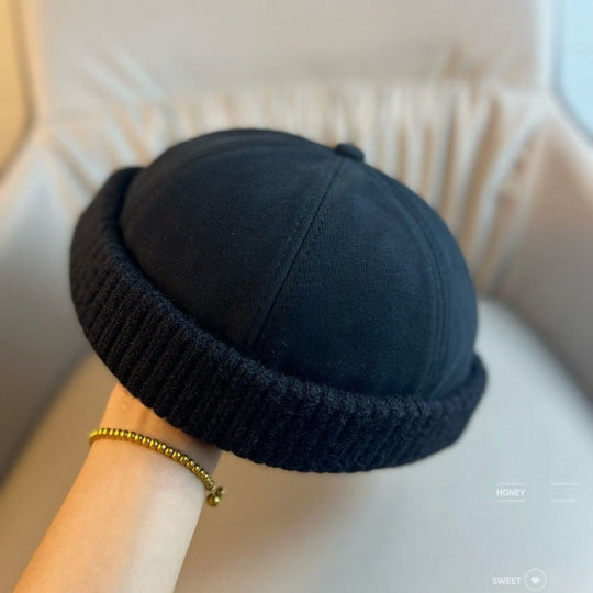 Unisex Warm Knit Brimless Docker Cap