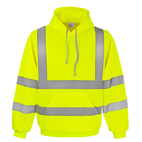 🦺 Be-Seen Confidence, Easy On/Off | Men's High Visibility Reflective Zipper Hoodie