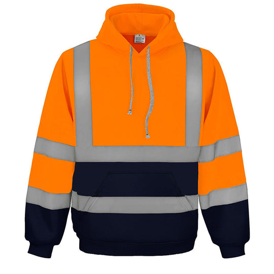 🦺 Be-Seen Confidence, Easy On/Off | Men's High Visibility Reflective Zipper Hoodie