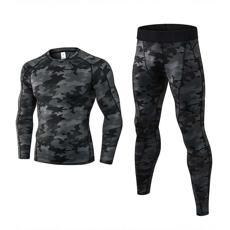 Men's Compression Workout Thermal Underwear Set