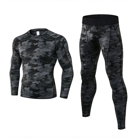 Men's Compression Workout Thermal Underwear Set