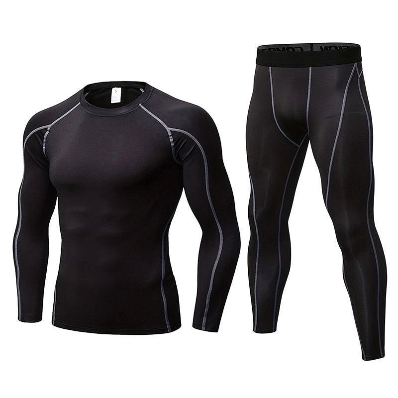 Men's Compression Workout Thermal Underwear Set