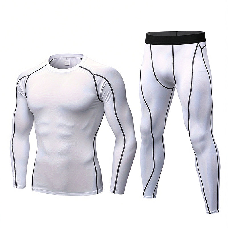 Men's Compression Workout Thermal Underwear Set