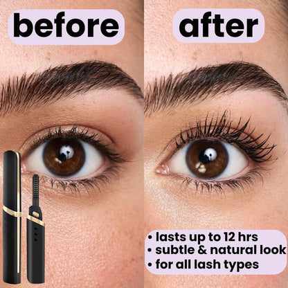 Portable electric eyelash curling