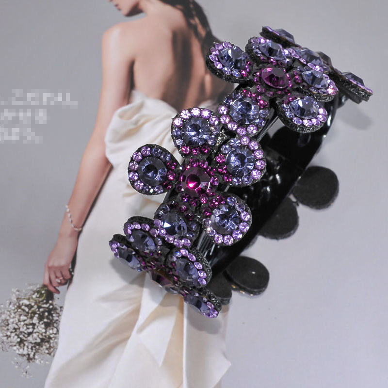 Agrafe de păr cu flori de cristal