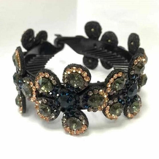 Agrafe de păr cu flori de cristal