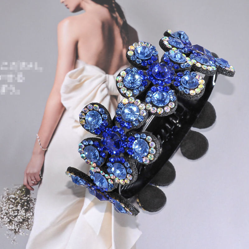 Agrafe de păr cu flori de cristal