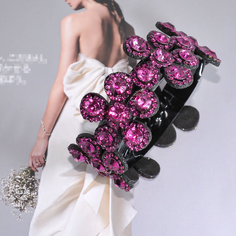 Agrafe de păr cu flori de cristal