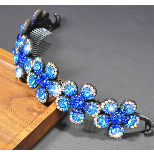 Agrafe de păr cu flori de cristal